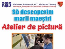 Ateliere de pictură pentru adolescenți la Biblioteca Județeană „G.T. Kirileanu“
