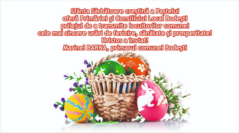 PAȘTE 2025 Urările primăriilor din mediul rural din județul Neamț
