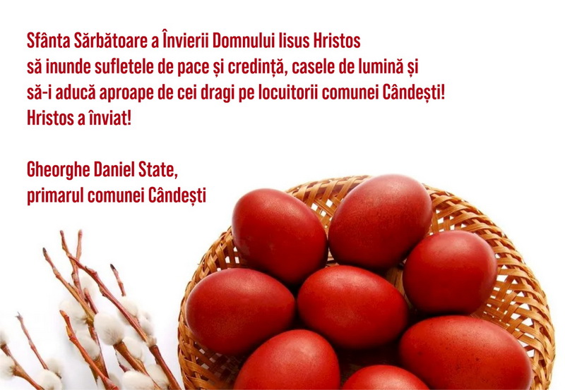 PAȘTE 2025 Urările primăriilor din mediul rural din județul Neamț