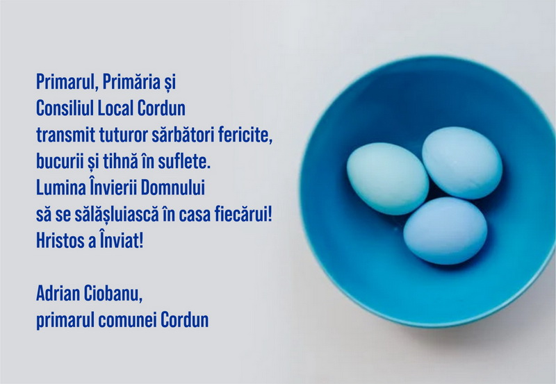 PAȘTE 2025 Urările primăriilor din mediul rural din județul Neamț