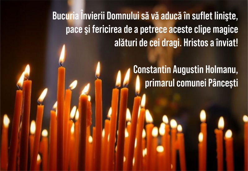 PAȘTE 2025 Urările primăriilor din mediul rural din județul Neamț