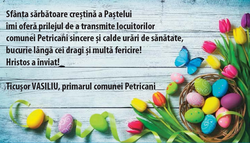 PAȘTE 2025 Urările primăriilor din mediul rural din județul Neamț