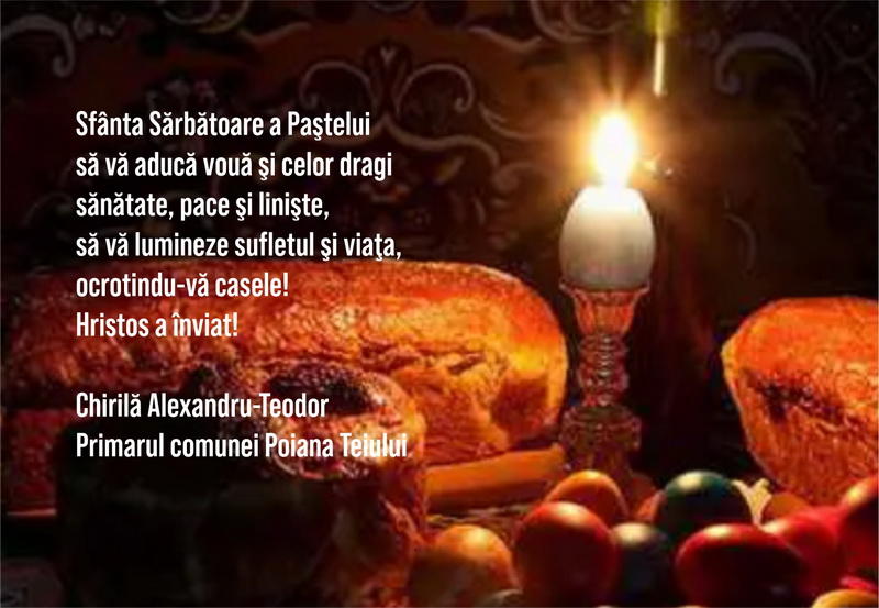 PAȘTE 2025 Urările primăriilor din mediul rural din județul Neamț