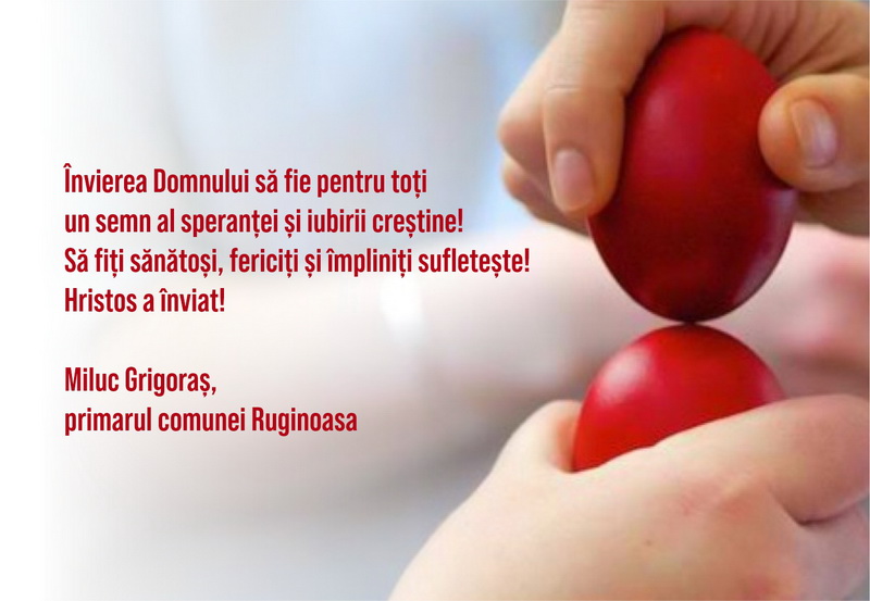 PAȘTE 2025 Urările primăriilor din mediul rural din județul Neamț