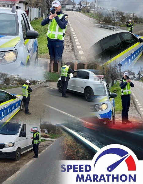 Sancțiuni severe în „Speed Marathon”. Peste 120 de amenzi pentru viteză
