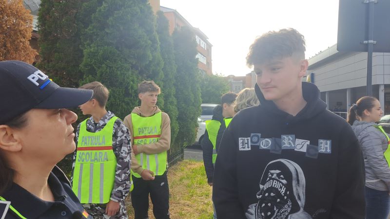 Neamț: Patrula școlară în acțiune în cadrul Săptămânii Naționale a Siguranței Rutiere