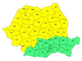 Atenționare cod galben de ploi, vânt și grindină în județele Moldovei