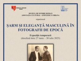 Expoziție de fotografii de epocă la Muzeul de Istorie Roman: „Șarm și eleganță masculină” Expoziție de fotografii de epocă la Muzeul de Istorie Roman: „Șarm și eleganță masculină”