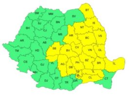 Cod galben de instabilitate atmosferică în Neamț, Iași și Botoșani