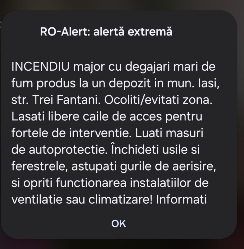 Iași. Video-foto. Incendiu de proporții la depozitul unei firme de curierat, de la o țigară aprinsă