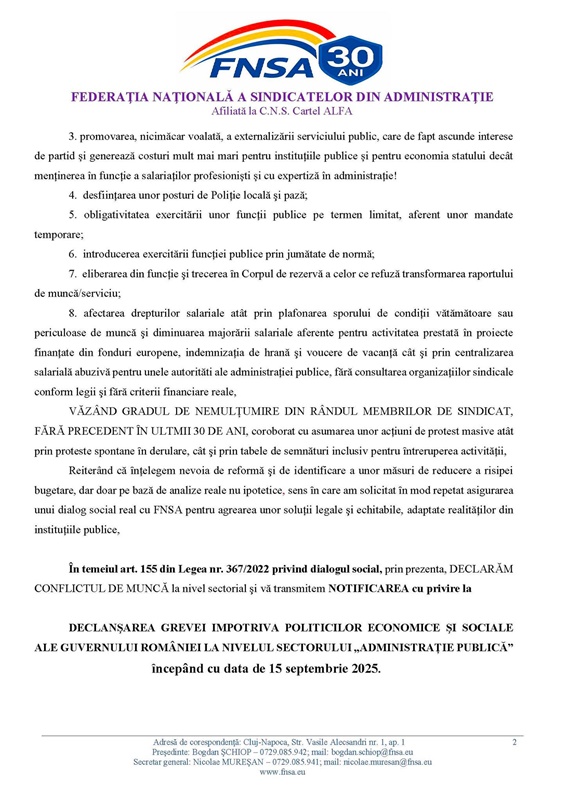 Sindicatele din administrația publică locală spun că încep greva generală din 15 septembrie. Care sunt revendicările sindicaliștilor 3 Sindicatele din administrația publică locală spun că încep greva generală din 15 septembrie. Care sunt revendicările sindicaliștilor