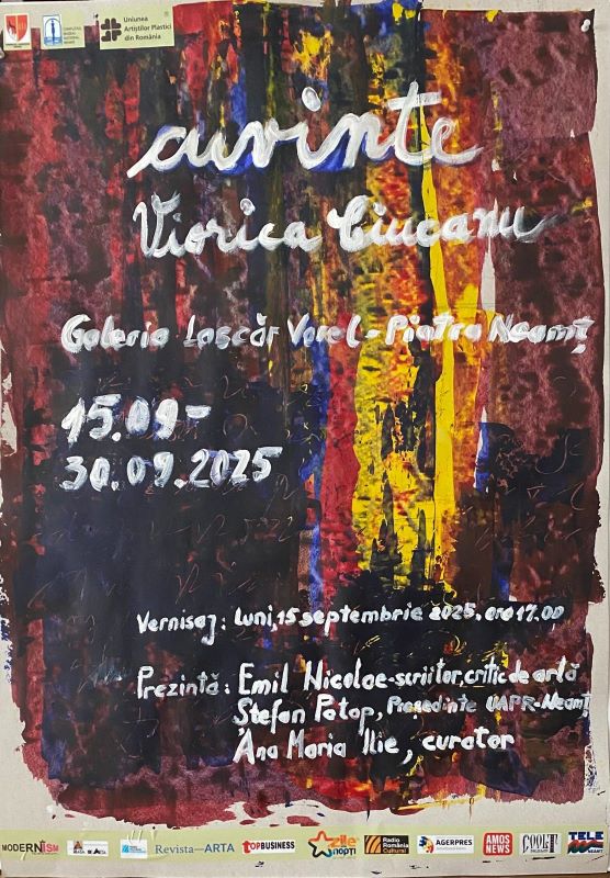 Expoziția „Cuvinte” semnată de Viorica Ciucanu, la Galeriile de Artă „Lascăr Vorel” din Piatra Neamț