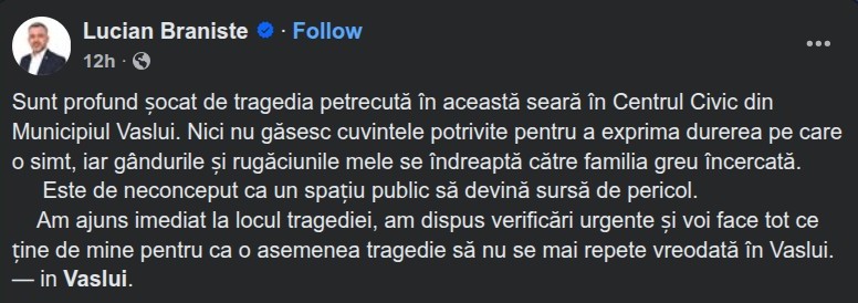 Tragedie în centrul municipiului Vaslui. Un băiețel a murit electrocutat la un spot de iluminat public