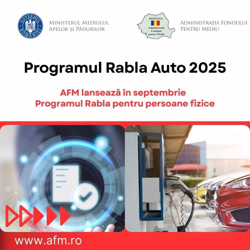 Programul Rabla 2025 pentru persoane fizice a fost lansat