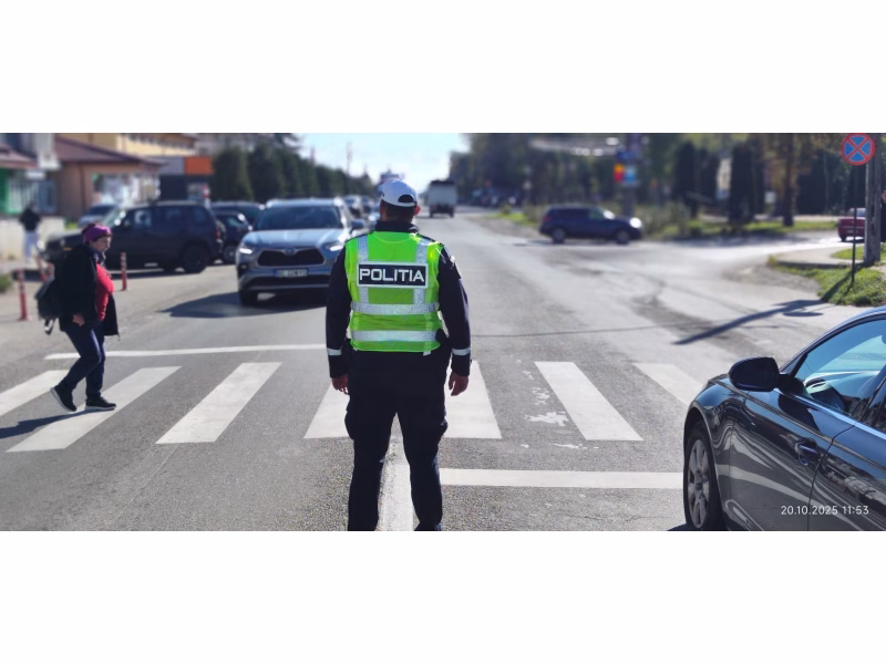Polițiștii nemțeni în acțiune. Măsuri sporite pentru siguranța pietonilor și bicicliștilor