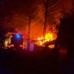 FOTO. Incendiu la Răucești – a ars o bucătărie de vară