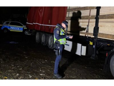 Lemn confiscat de polițiști în urma unui flagrant