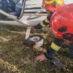 Neamț. Asistență ISU pentru aterizarea unui avion ultraușor cu probleme