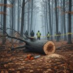 Tragedie în Neamț: muncitor strivit de un copac, în timpul unor lucrări de exploatare forestieră