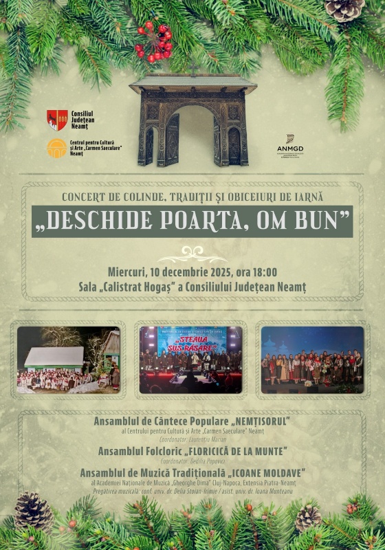 „Deschide poarta, om bun” – primul concert de sărbători din seria evenimentelor de la „Carmen Saeculare” 1 „Deschide poarta, om bun” – primul concert de sărbători din seria evenimentelor de la „Carmen Saeculare”