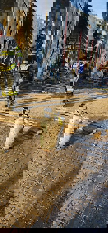 Incendiu cu pericol de explozie la un gater din Borca 1 Incendiu cu pericol de explozie la un gater din Borca