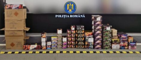 Bacău. 400 de kilograme de articole pirotehnice confiscate de polițiști în urma unei percheziții