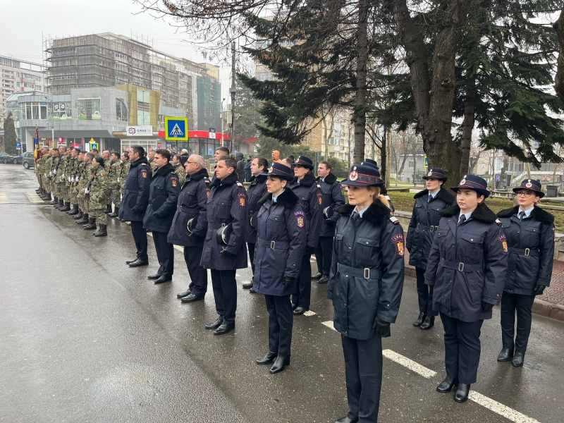 Video-foto. Piatra Neamț - ceremonie militară dedicată Zilei Victoriei Revoluției Române și a Libertății – 36 de ani
