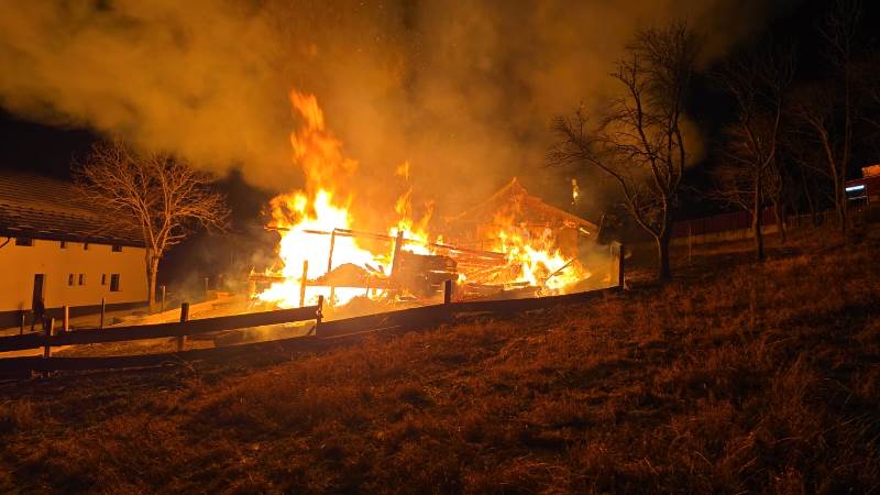 Suceava: Incendiu devastator în comuna Mănăstirea Humorului