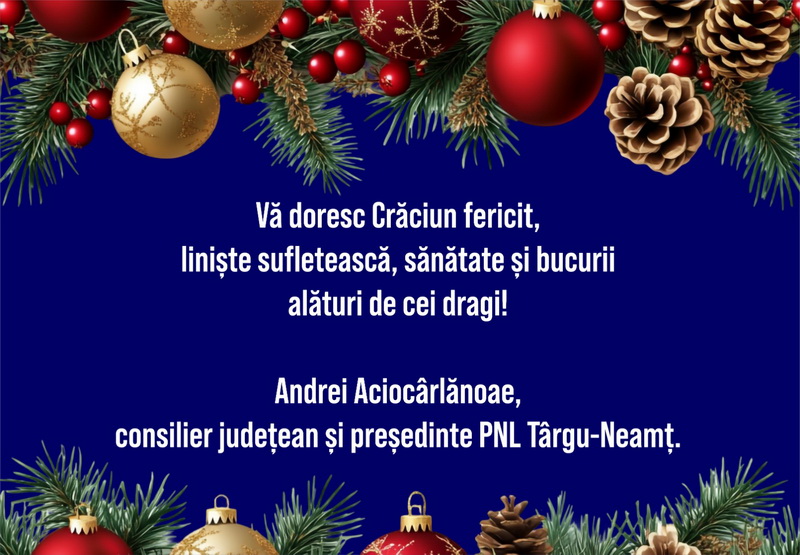 Mesajele politicienilor din Neamț de Crăciun