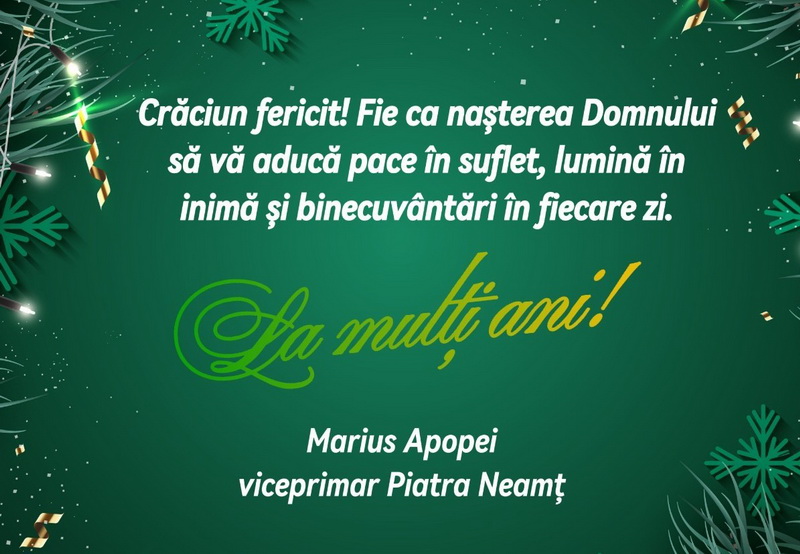 Mesajele politicienilor din Neamț de Crăciun