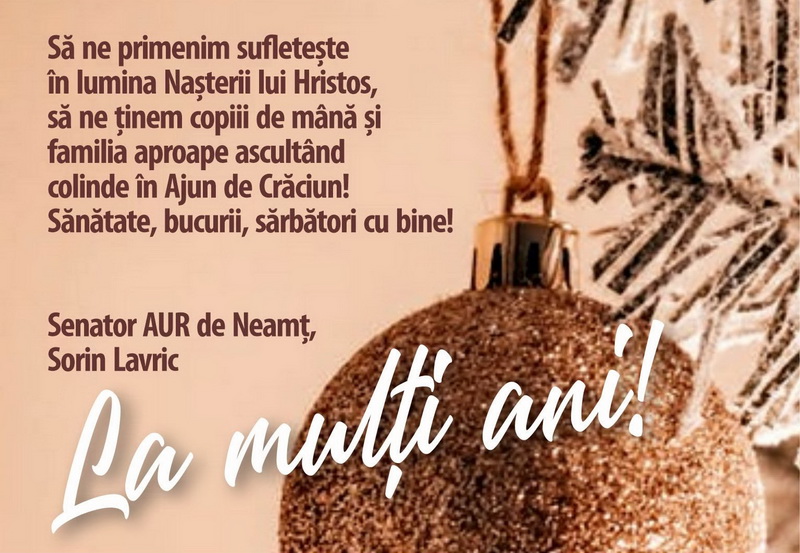 Mesajele politicienilor din Neamț de Crăciun