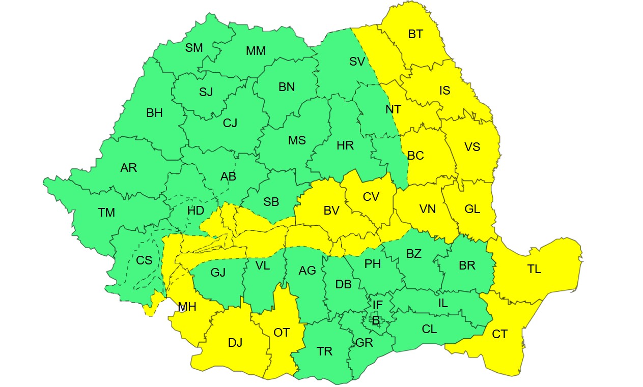 Vânt puternic în Regiunea de Nord-Est