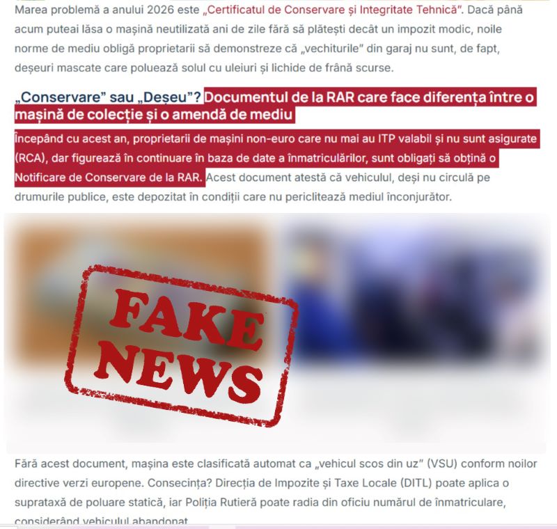 Atenție: fake-news și dezinformări în numele RAR