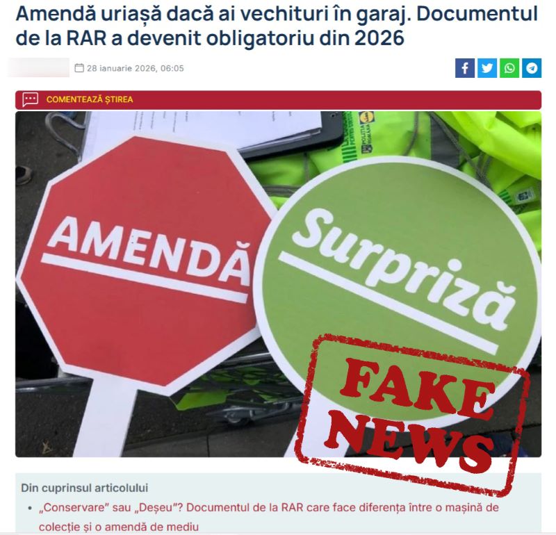 Atenție: fake-news și dezinformări în numele RAR