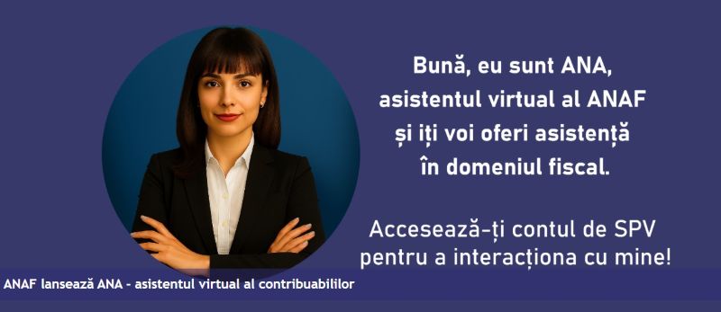 Chatbot-ul ANA, asistentul virtual care oferă informații la ANAF – deocamdată este funcțional doar în SPV