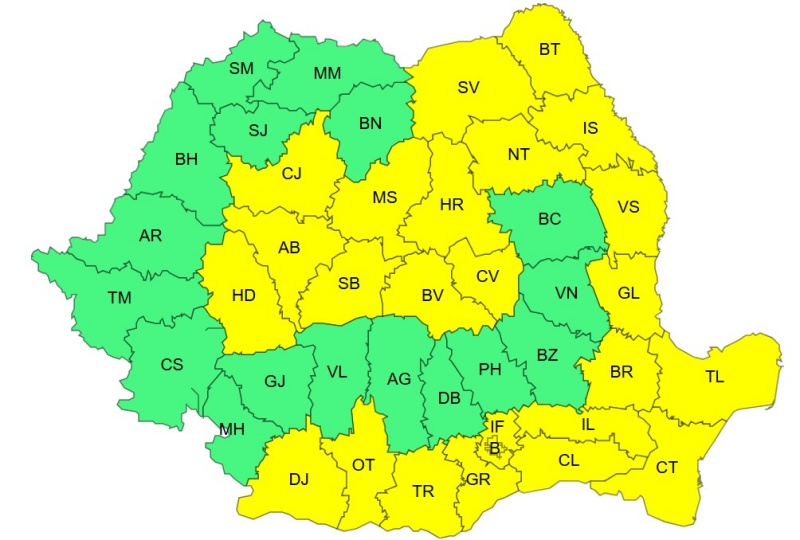 Valul de ger în Regiunea Nord‑Est continuă: temperaturi de până la -20 de grade Celsius și polei în sudul țării