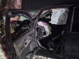 FOTO. Botoșani. 7 răniți în spital, după ce un autoturism a intrat într-un copac!