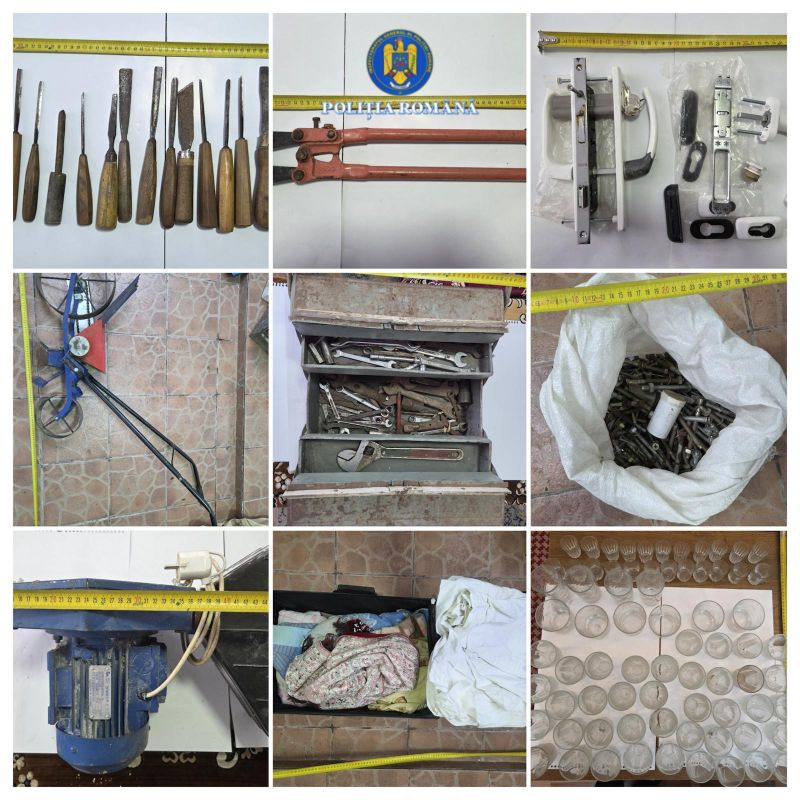 Bărbat reținut după ce a furat mai multe bunuri dintr-o locuință din comuna Văleni