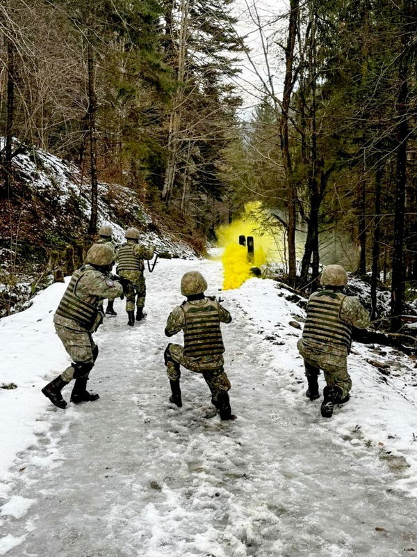 FOTO. Neamț. Antrenament militar româno-belgian în Munții Tarcău: o săptămână de instrucție în teren dificil