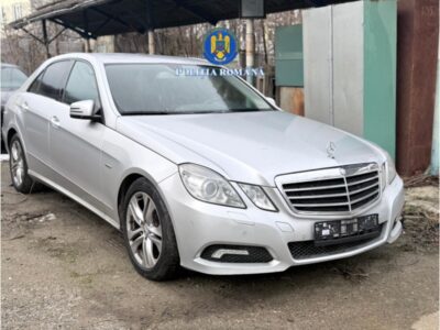 Mașină furată din Franța, „indisponibilizată” de polițiști la Piatra Neamț