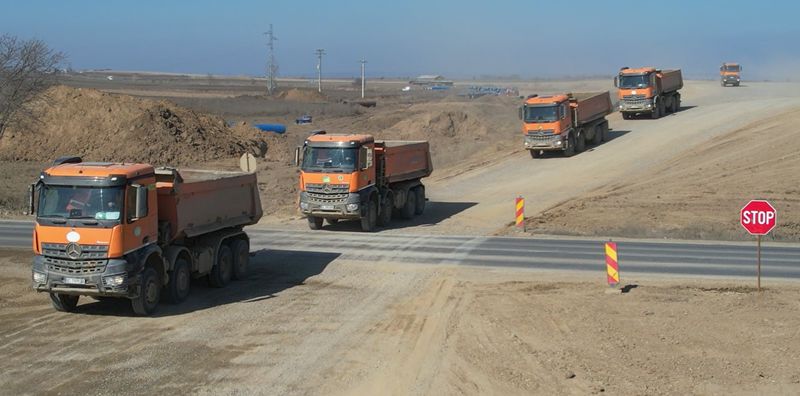 Lucrările au depășit 40% pe autostrada A7 Bacău - Pașcani