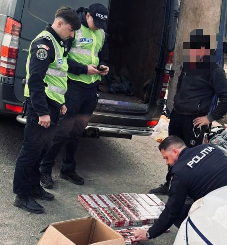 Botoșani. 4.000 de țigarete confiscate de polițiști în urma unui control în trafic