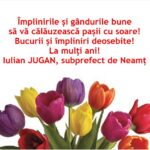 8 MARTIE Felicitări din partea unora dintre oamenii politici din județul Neamț