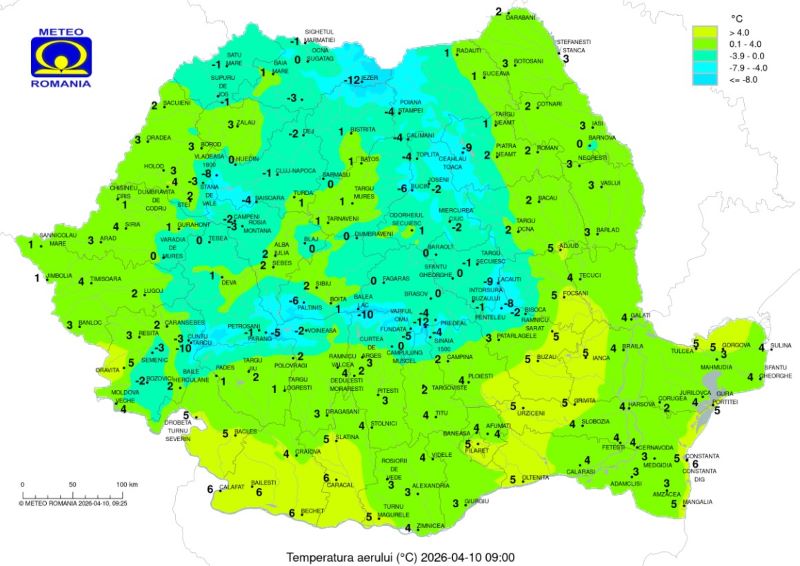 Deosebit de frig în Vinerea Mare