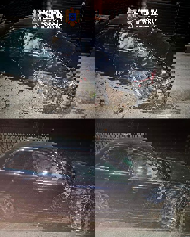 Video – Foto. Bacău. Momentul în care un tânăr, băut, distruge o mașină parcată!