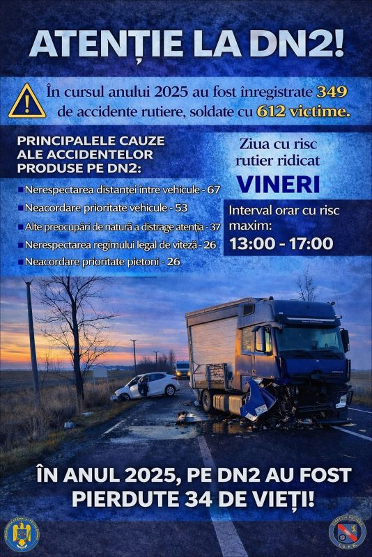 Acțiune a poliției pe DN2. Controale pentru reducerea accidentelor