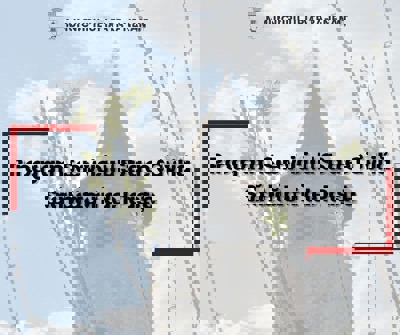 Piatra-Neamț: Program special de Paște la Evidența Populației