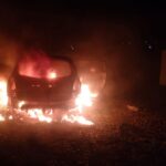 Botoșani. Mașină făcută scrum în Havârna. Incendiul ar fi fost provocat intenționat
