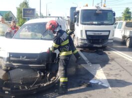 Vaslui. Accident cu un rănit pe strada Decebal