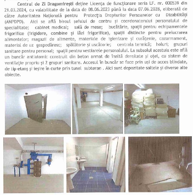 Neamț. Buncăr antiatomic într-un centru pentru persoane cu dizabilități. Informația apare într-un document oficial